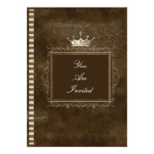 Invitations de mariage de couronne de Brown