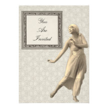Invitations de mariage de femme de danse