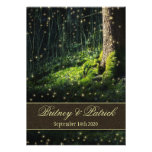 Invitations de mariage de luciole de forêt enchant