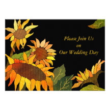 Invitations de mariage de noir et d'or de tourneso