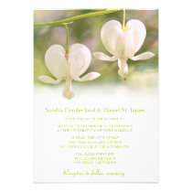 Invitations de mariage de photo de fleurs blanches invitations