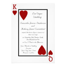 Invitations de mariage de roi/Reine de carte de je