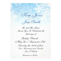 invitations de mariage d'hiver