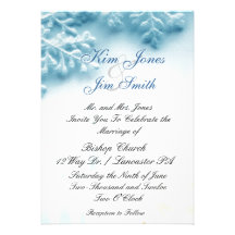 invitations de mariage d'hiver