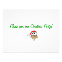 invitations de Noël-hibou