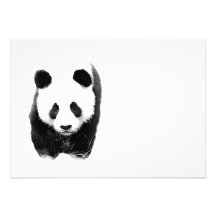 Invitations de panda