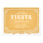 Invitations de Papel Picado de partie de fiesta