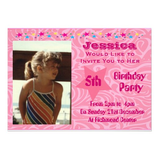 Invitations de partie d'anniversaire de enfant