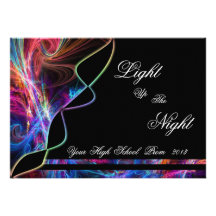 Invitations de partie de bal d'étudiants de lampes