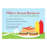 Invitations de partie de barbecue de Jour du Souve