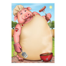 Invitations de partie de barbecue, papeterie de BB