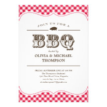Invitations de partie de BBQ