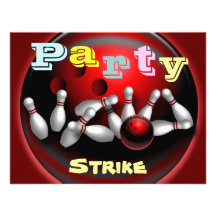 Invitations de partie de bowling