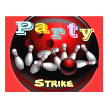 Invitations de partie de bowling