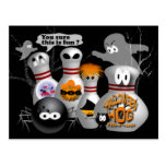 Invitations de partie de bowling personnalisables carte postale