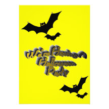 Invitations de partie de Halloween