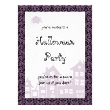 Invitations de partie de Halloween GRANDES