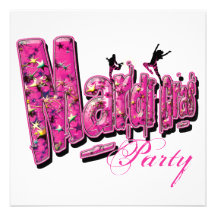 Invitations de partie de mardi gras