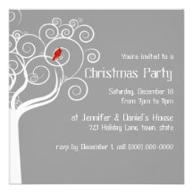 Invitations de partie de Noël