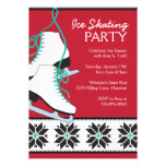 Invitations de partie de patinage de glace