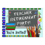 Invitations de partie de retraite de professeurs