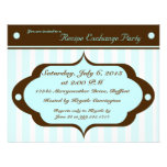 Invitations de partie d'échange de recette avec la