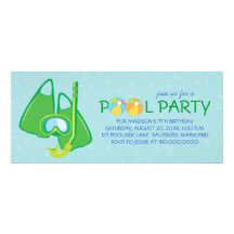 Invitations de réception au bord de la piscine d'a