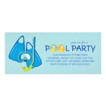 Invitations de réception au bord de la piscine d'a