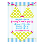Invitations de réception au bord de la piscine de 