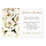 Invitations de roses blancs