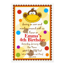Invitations de singe de Littlebeane invitations