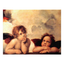 Invitations de Sistine Madonna d'anges de Raphael