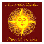 Invitations de sourire lumineuses de Sun
