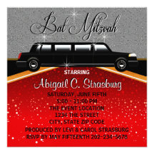 Invitations de star de cinéma de tapis rouge de ch