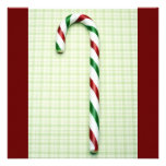 Invitations de sucre de canne de Noël