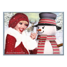 Invitations de vacances de Noël d'hiver