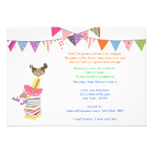 Invitations d'école maternelle ou de jardin d'enfa