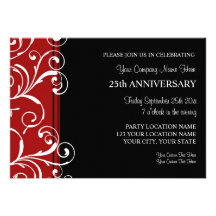 Invitations d'entreprise de fête d'anniversaire