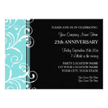 Invitations d'entreprise de fête d'anniversaire tu