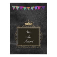 Invitations d'or de mariage de couronne