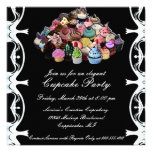 Invitations élégantes de coutume de partie de peti