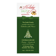 Invitations élégantes de fête de vacances de Noël