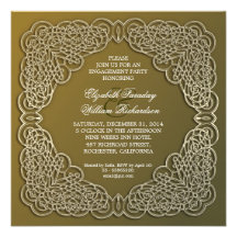 invitations élégantes de fiançailles