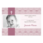 INVITATIONS ÉLÉGANTS DE BAPTÊME : : joli 8aL