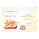 Invitations faites sur commande de baby shower de 