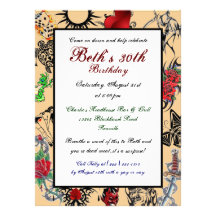 Invitations faites sur commande de fête d'annivers