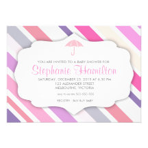 Invitations faits sur commande de douche de bébé d