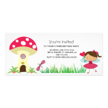 Invitations féeriques de fête d'anniversaire de ré