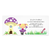 Invitations féeriques de fête d'anniversaire de ré