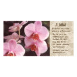 Invitations florales hawaïennes de Luau Photocartes